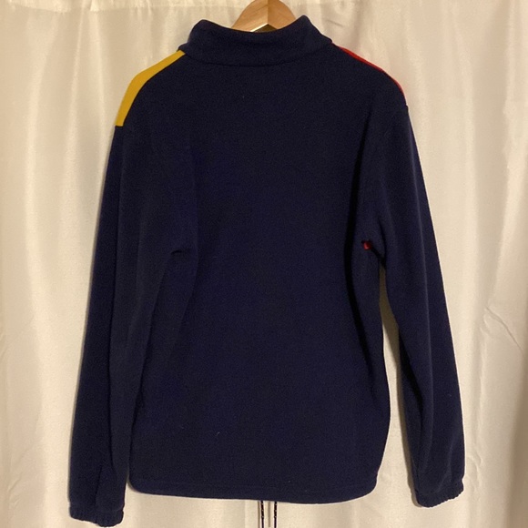 Forever 21 Red and yellow fleece pull over. Size medium - Picture 4 of 4